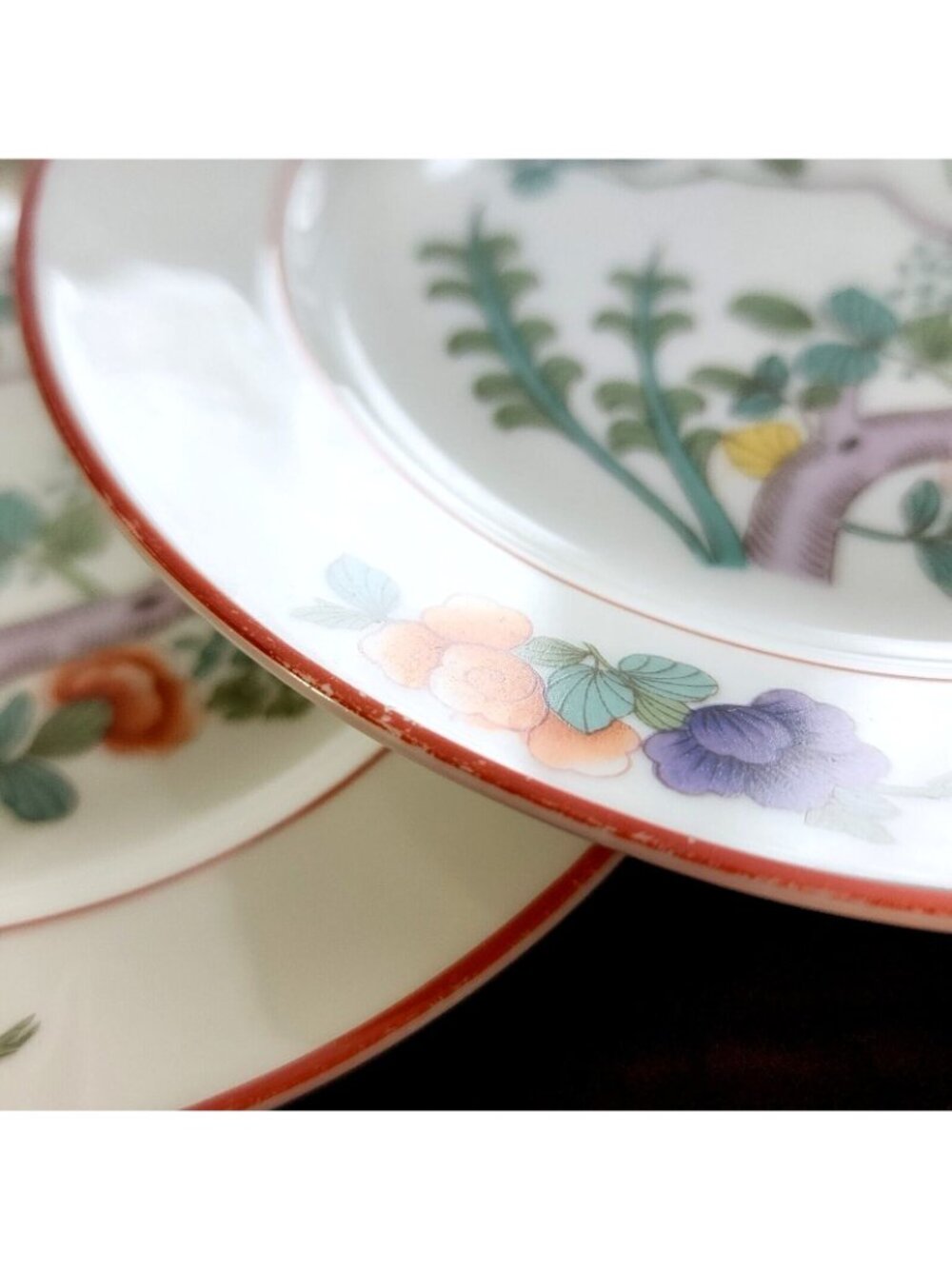 6 Rosenthal Indian Tree Bread Plates Antique 1923 Selb Bavaria vintage Floral Sa - Picture 3 of 14